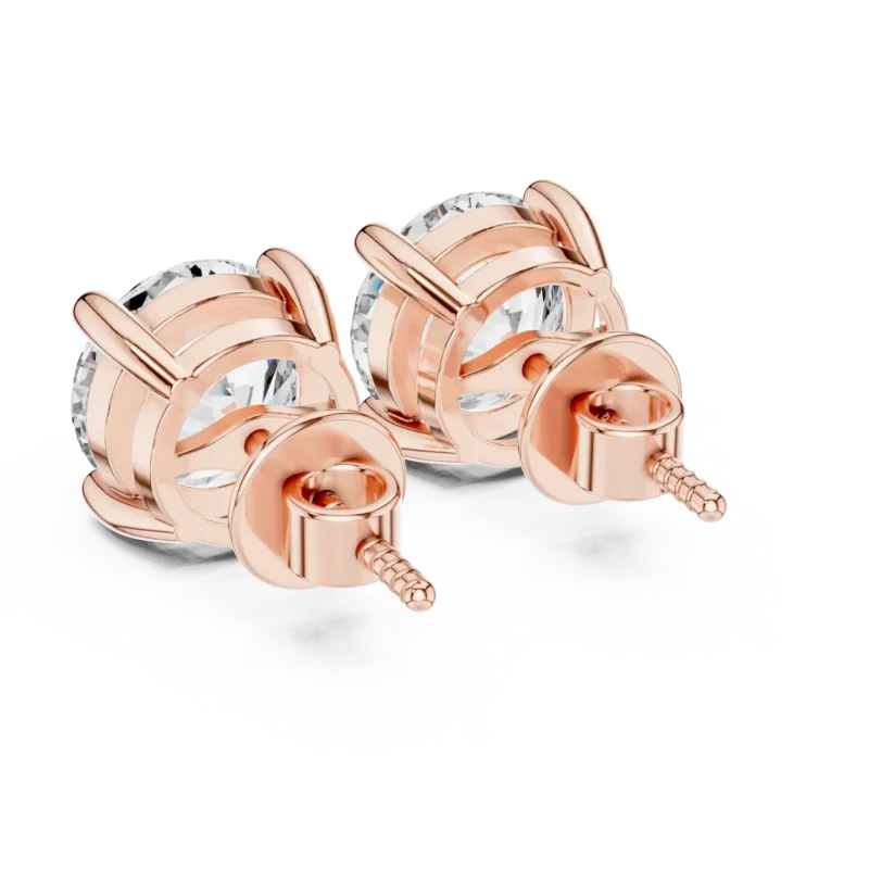 novafacet-classic-round-solitaire-diamond-stud-earrings-rose-gold-back
