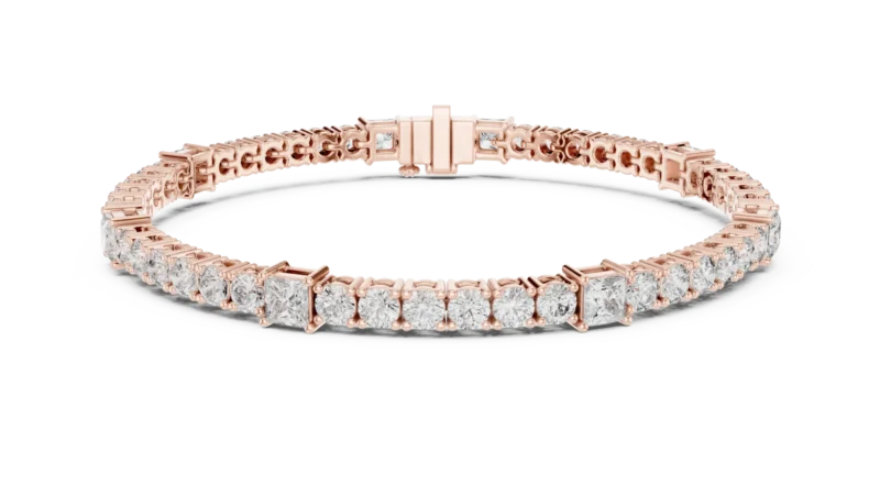 novafacet-harmony-princess-round-diamond-tennis-bracelet-rose-gold-front