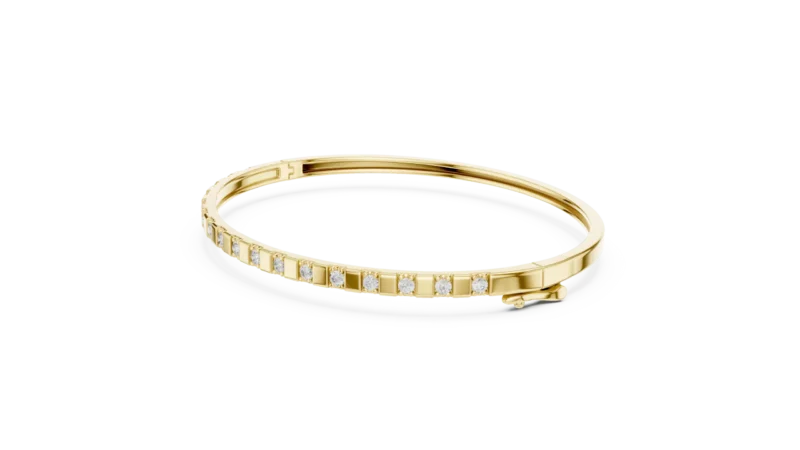 novafacet-round-diamond-slim-bangle-bracelet-yellow-gold-angle-1