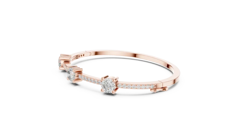 novafacet-three-solitaire-diamond-bangle-bracelet-rose-gold-angle-1