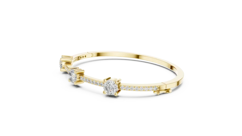 novafacet-three-solitaire-diamond-bangle-bracelet-yellow-gold-angle-1