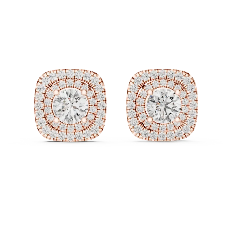 novafacet-triple-halo-round-diamond-stud-earrings-rose-gold-front
