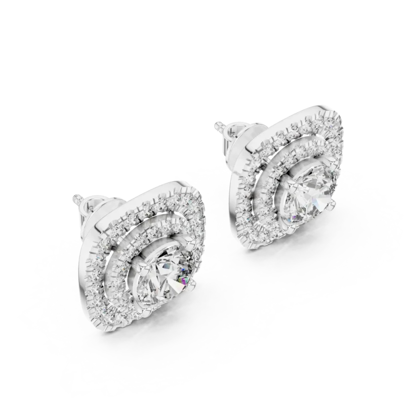 novafacet-triple-halo-round-diamond-stud-earrings-white-gold-side-angle
