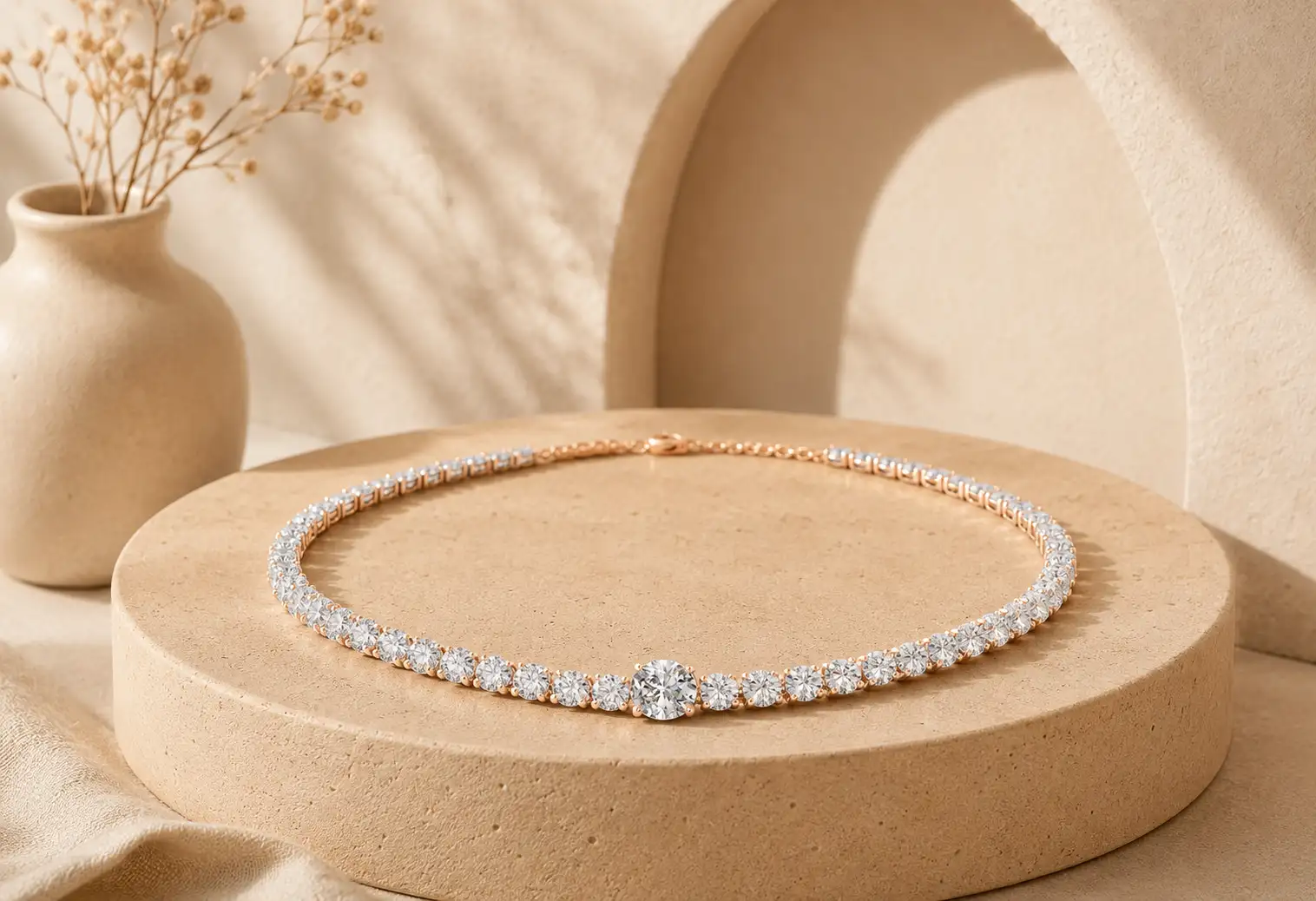 Modern Diamond Necklaces